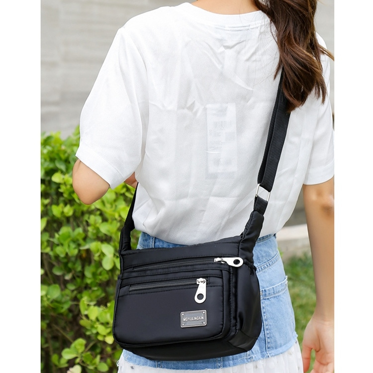 TAS SELEMPANG WANITA PREMIUM KANVAS HITAM BENAYA TA776B5 IMPORT SLING BAG KOREA CEWEK KEKINIAN SHOULDER BAHU BATAM MURAH BRANDED FASHION SIMPLE ORIGINAL TERBARU