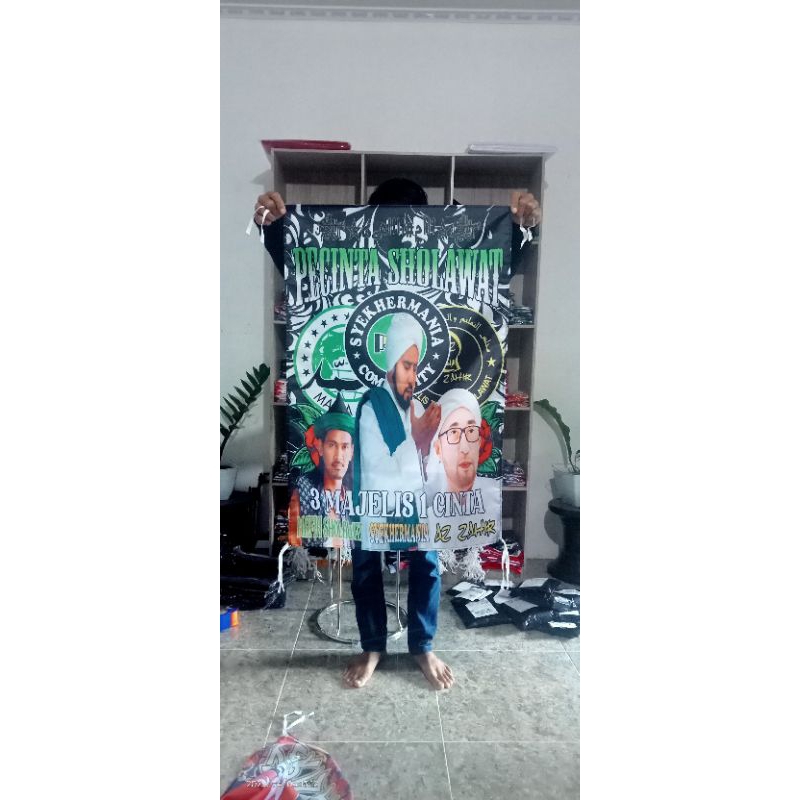 Bendera printing 3 MAJELIS 1 CINTA ready stok