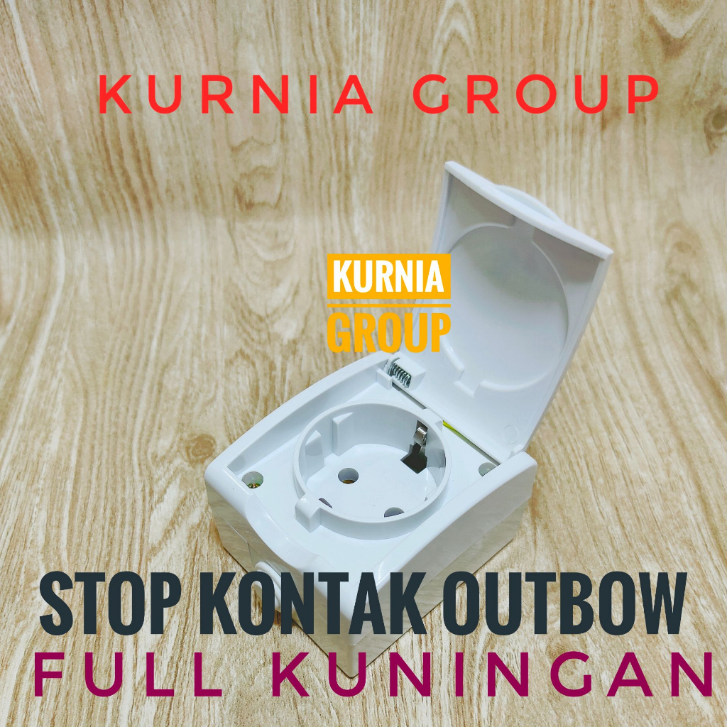 Torch Stop Kontak Outdoor WeatherProof 1 Lubang Outbow Dengan Tutup Anti Air Hujan Waterproof Colokan Luar Ruangan Timbul Tempel Permukaan Cocok Untuk Outdor Bahan Full Kuningan SNI