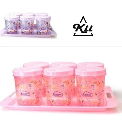BIGGY Toples Jumbo Set - 6 Pcs Toples + 1 Pcs Nampan
