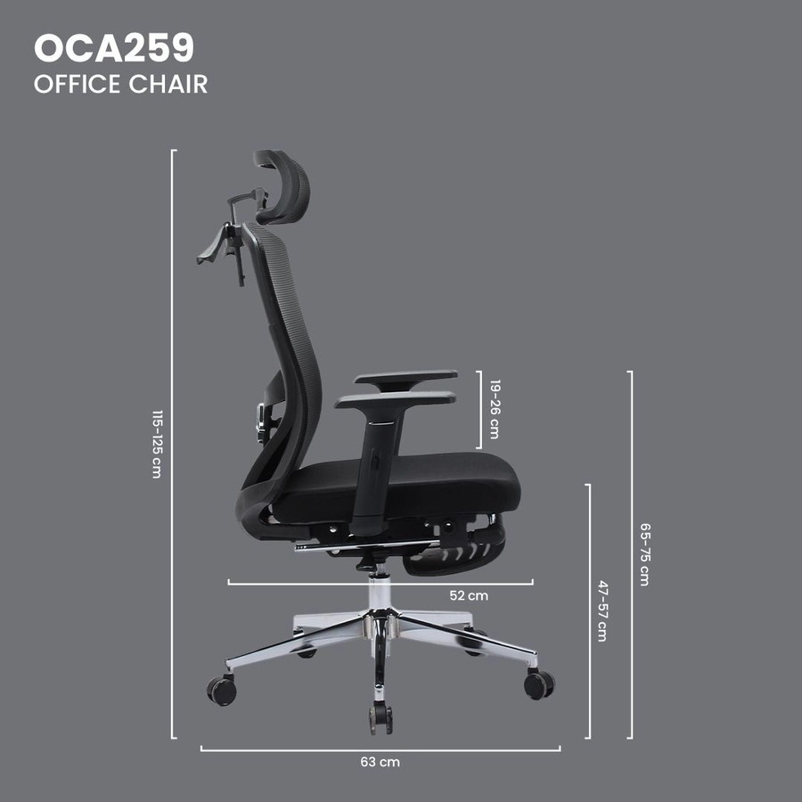 Fantech OCA-259 Office Chair Gaming Kursi Kantor Kerja OCA259 OCA 259