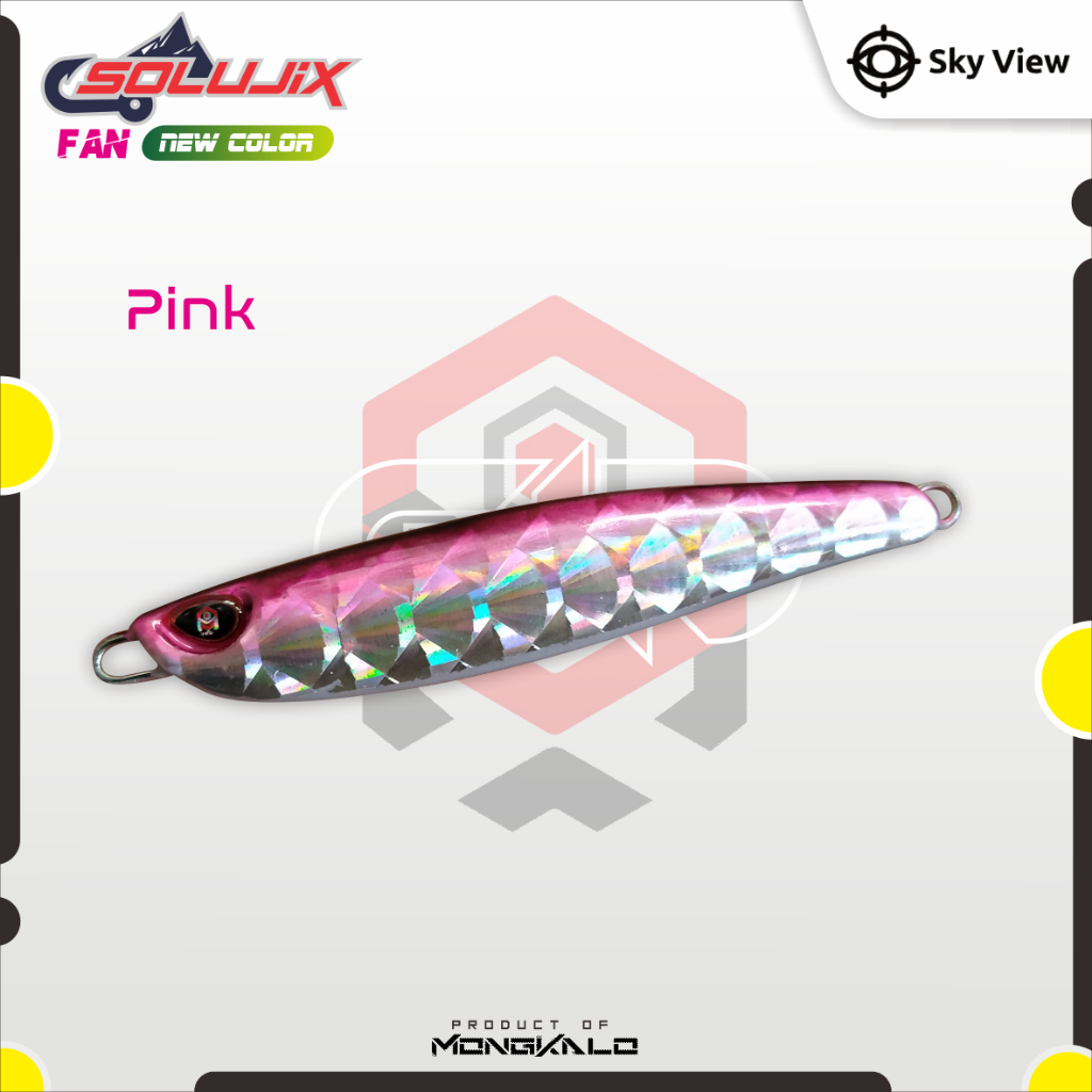 Mongkalo Solujix Kipas noGID noMotif Fluorescent 30 Pink