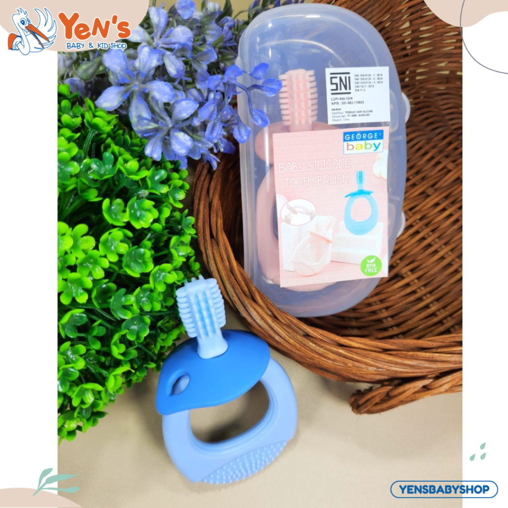 Baby Tooth Brush Silicone George / Sikat Gigi George (STB4)