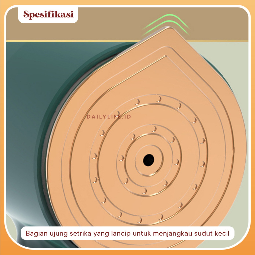 Setrika Mini Uap Travelling 32 Watt 100Ml Kapasitas Pelembut Pewangi Pakaian Portabel - Dailylifeid