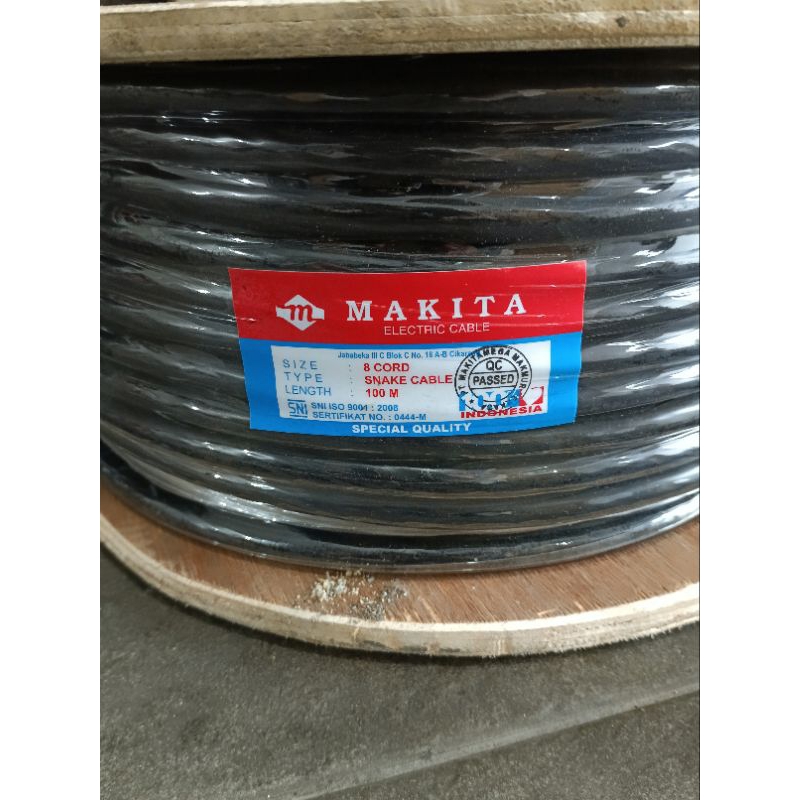 kabel snake Makita 8 channel Original(meteran)