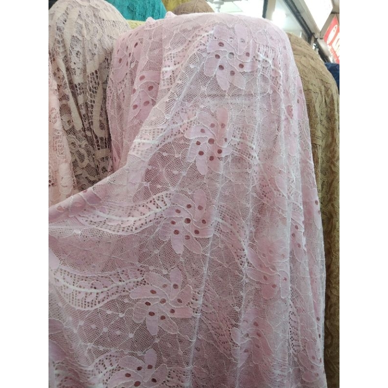 bahan kain brukat katun garment