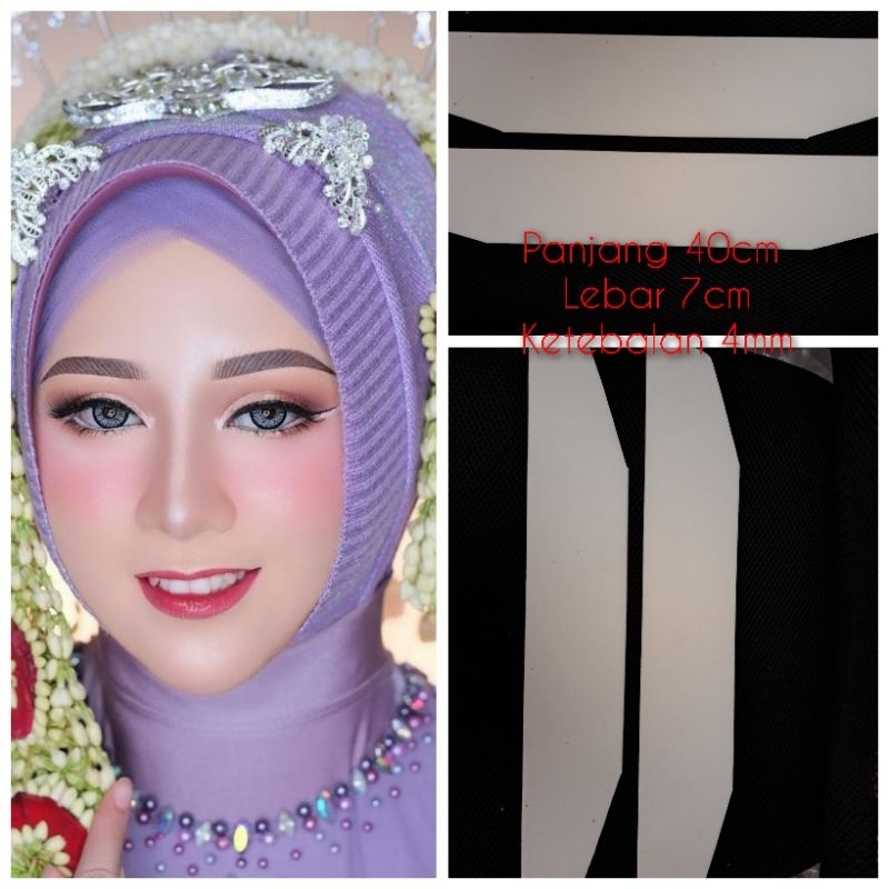 Spon jilbab pengantin anti licin spon busa jilbab manten/pad hijab