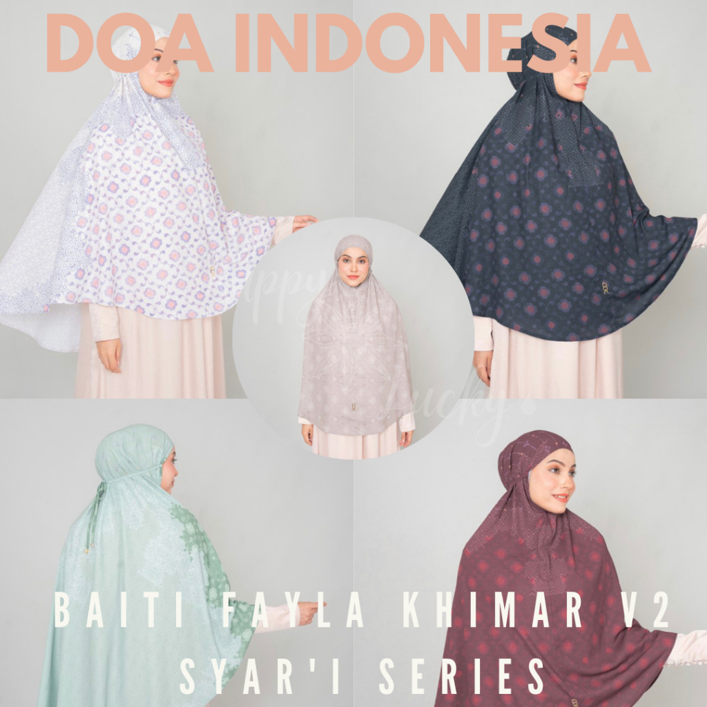 Promo DOA Khimar/Bergo (Jilbab/Hijab Instan) - Baiti Fayla V2 Syar'i Series - BUKAN REJECT
