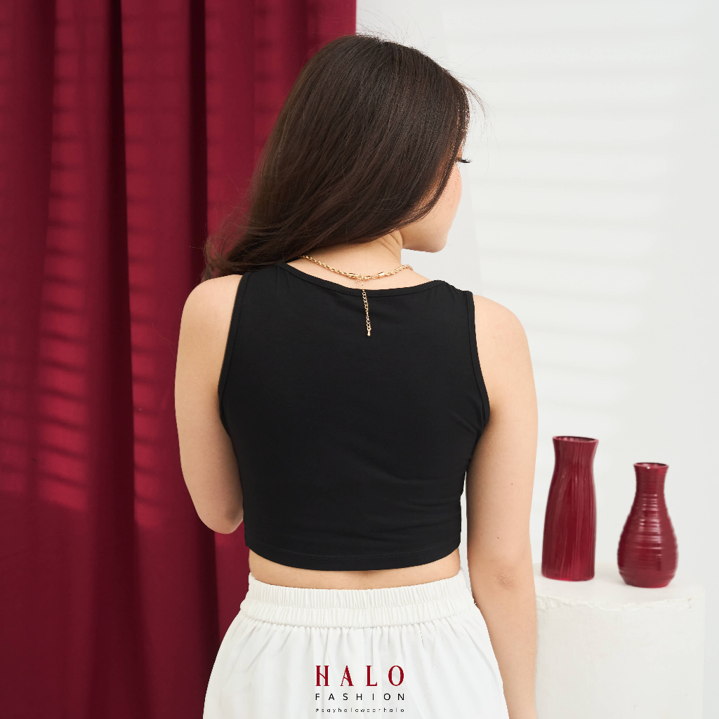 [HaloFashion] Carol Sexy Crop Top Tank Top Korean Fashion