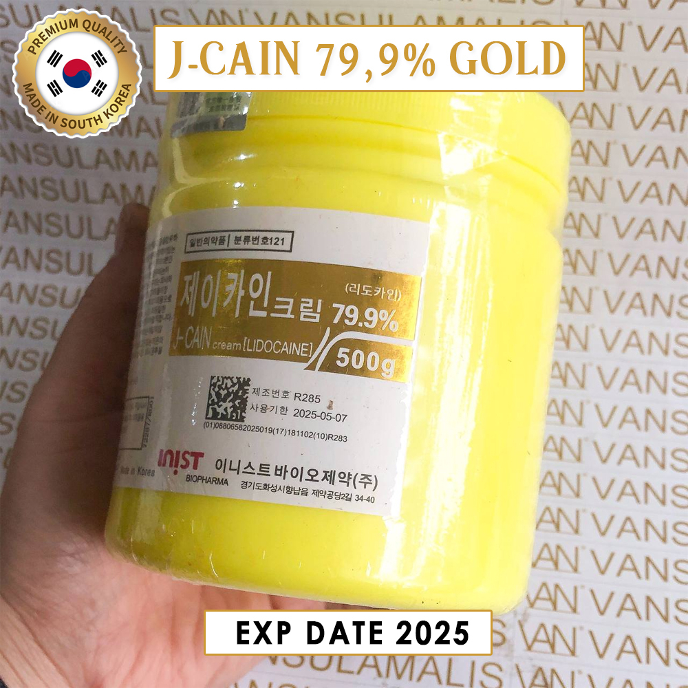 NUMBING JCAIN KOREA 79,9% J-CAIN GOLD 500GR ORIGINAL KOREA LEBIH AMPUH