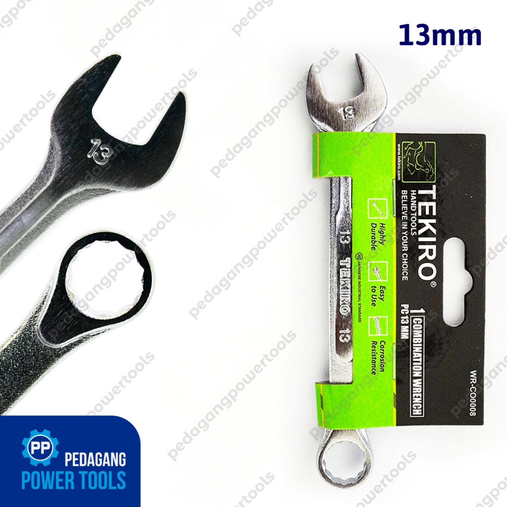 TEKIRO WR-CO0008 Kunci Ring Pas 13 mm Combination Wrench Ringpas 13mm