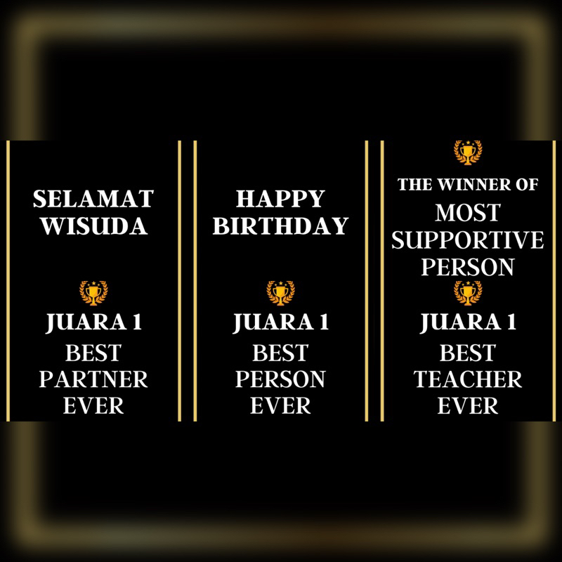 𝐖𝐄𝐊𝐀𝐃𝐎 - Hampers Best Rewards | Kado Piala Bonek Ulang Tahun | Gift Box Piagam Medali Custom Anniversary Wisuda