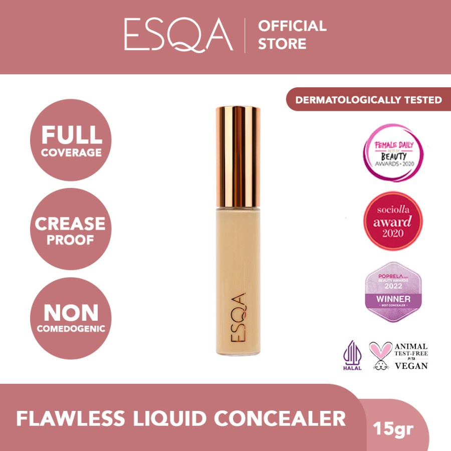 *SugarBee* ESQA Flawless Liquid Concealer CUSTARD | MILKSHAKE | VANILLA |