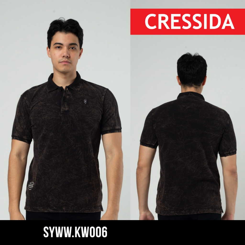 gos SYLS CRESSIDA KAOS POLO SHIRT PRIA LENGAN PANJANG BERKERAH 100% Original Kaos Pria Fashion