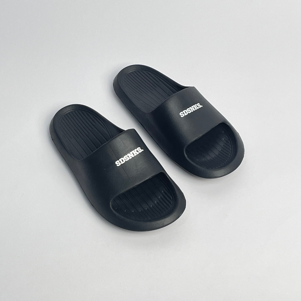 SIDSNEAKS - Sandal Slide Pria Cleon Neo Black