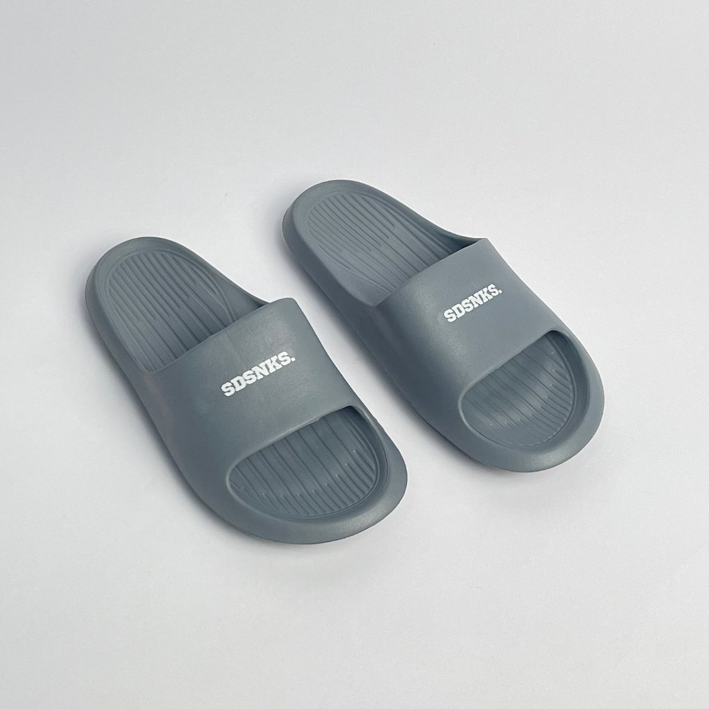 SIDSNEAKS - Sandal Slide Pria Cleon Neo Grey