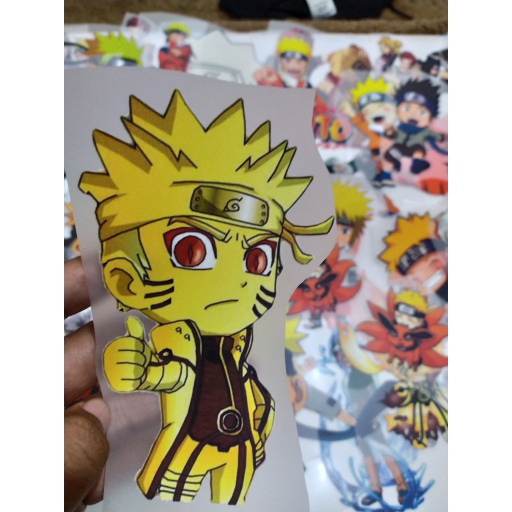 STIKER SABLON SETRIKA KAOS DTF GAMBAR SERIAL FILM NARUTO UNTUK KAOS TOTEBAG TOPI