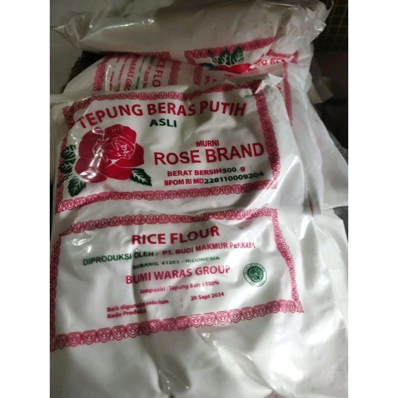 tepung beras putih rose brand 500 gram