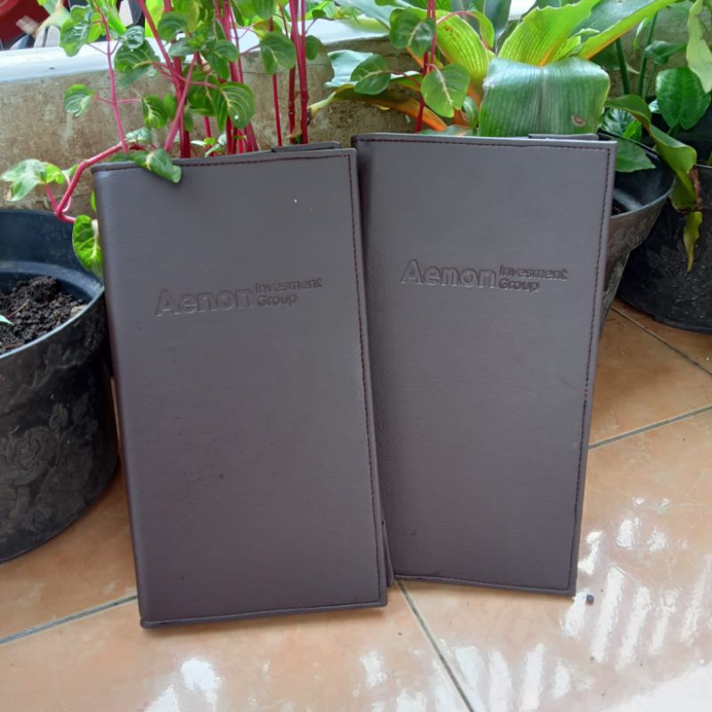 

Cover Menu Ukuran 16x31 model siku dalam logo custom