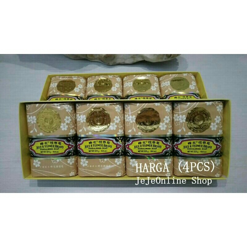 " JEJEONLINE " SABUN TAWON BEE FLOWER ORIGINAL IMPORT 125GR ( ISI 4PCS)