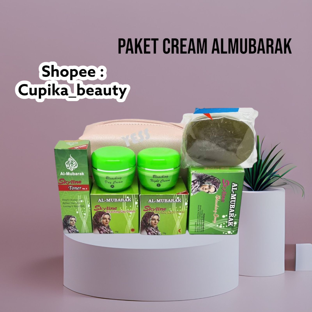 &lt; cub &gt; PAKET CREAM AL-MUBARAK / AL MUBARAK PAKET CREAM PLUS TONER DAN SABUN