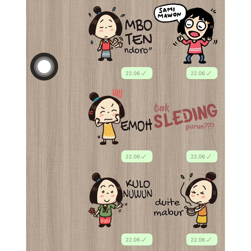 

PAKET STIKER WHATSAPP JAWA ( NON GERAK )