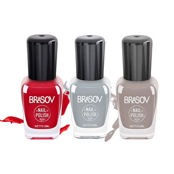 𝘈𝘉𝘎✰ BRASOV NAIL POLISH KUTEK KUKU WARNA NUDE CAT KUKU 8 ML 2035