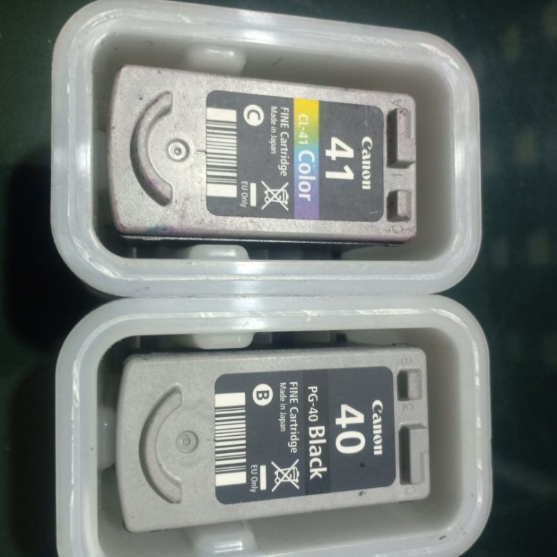 Canon 40 black+41 color kosongan original satu set