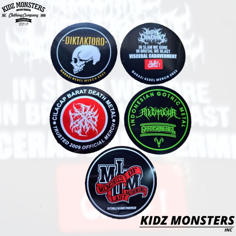 

STIKER METAL - STIKER BAND METAL ORIGINAL BRAND || GARASI REBEL