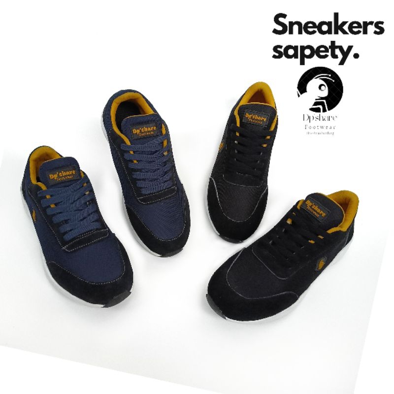 Sepatu Safety Sport Sneakers Pria | safety ujung besi