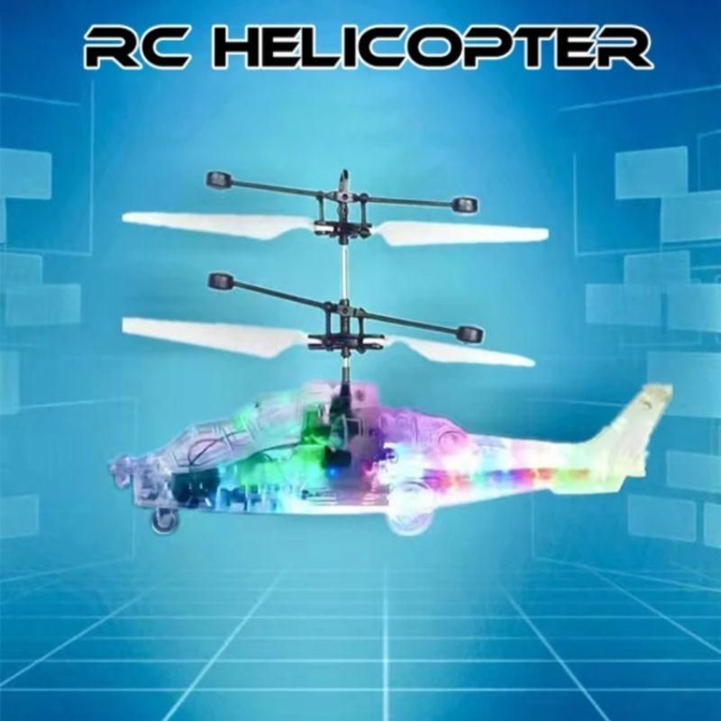 Mainan Anak Helikopter RC Sensor Tangan Pesawat Terbang Remote Control