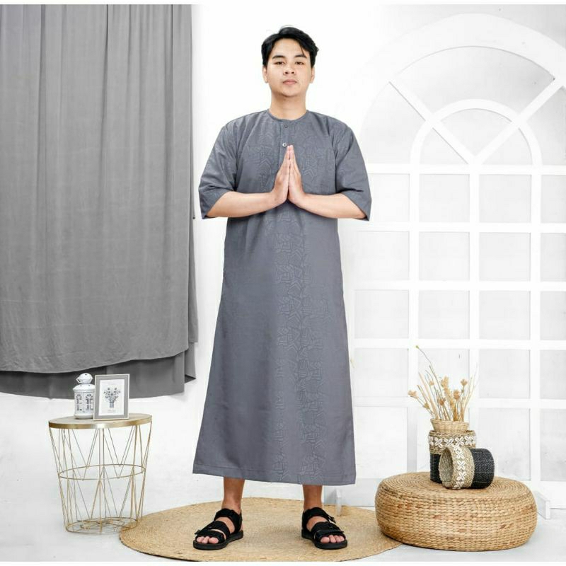 Cuci Gudang New Gamis Pria Premium Motif Embos Terbaru/Gamis Pria Premium/Kurta Pria Embos/Jubah