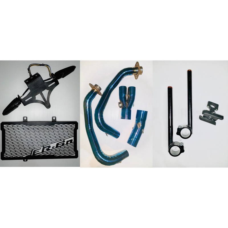 Part Modif er6n / er6f (Stang Bpro R25 10°, Header Blue er6, Cover Radiator er6n, Tail Tidy er6)