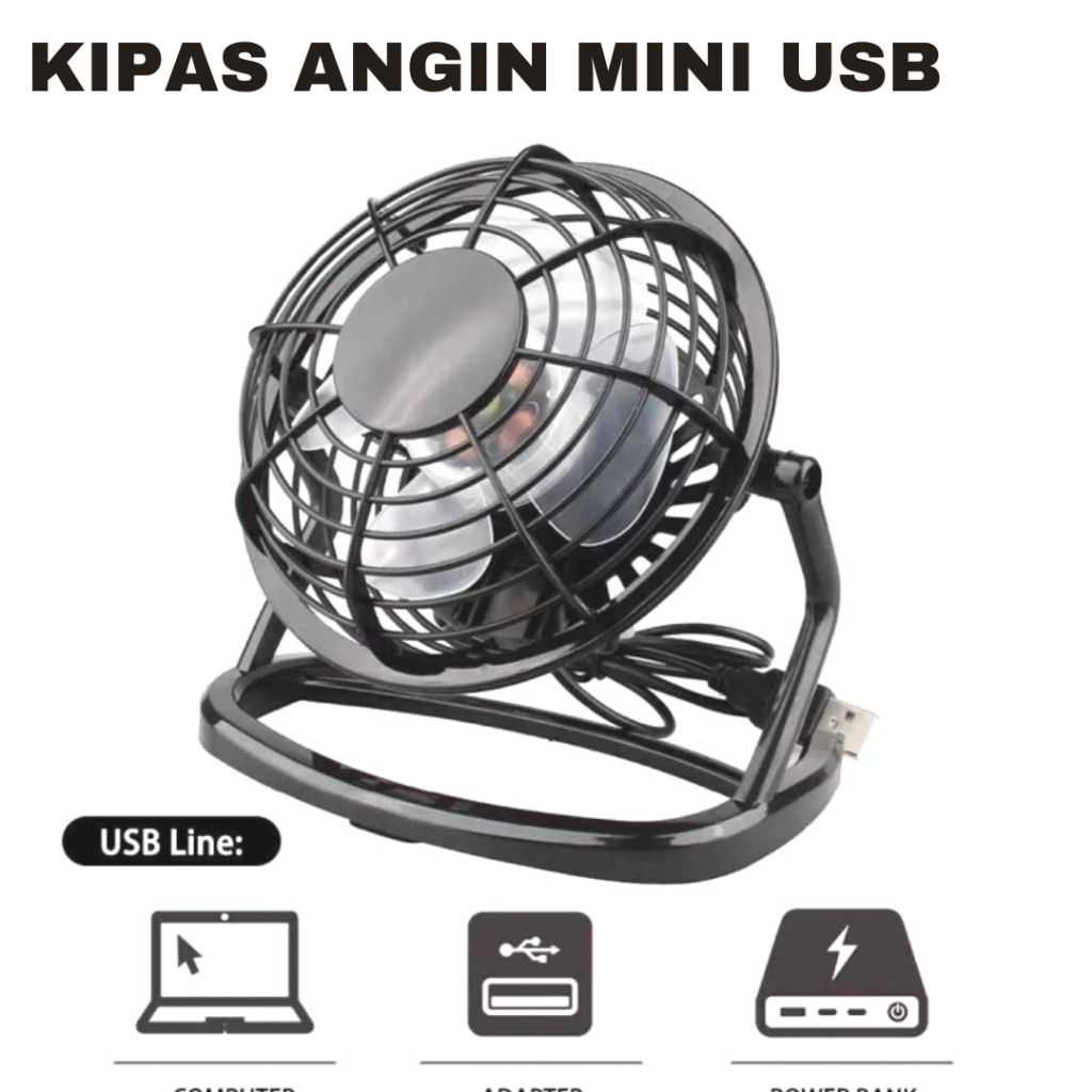 KIPAS ANGIN MINI USB / KIPAS MINI / KIPAS USB / KIPAS MEJA