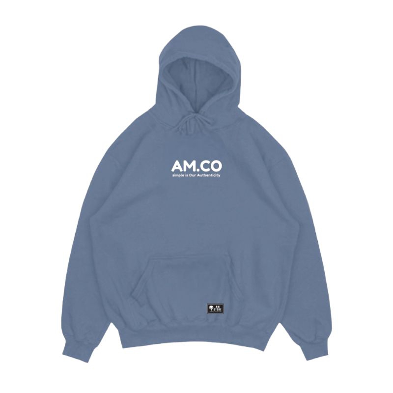 AMSTORE- Hoodie jumbo sablon AM.CO simpel big size unisex pria wanita size xxl xxxl xxxxl xxxxxl.