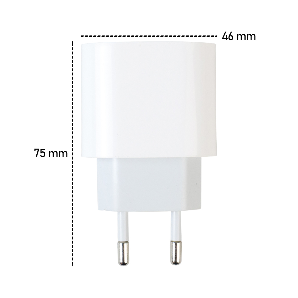 AMZWN Charger Type C PD 20W EU Plug for iPhone 14 - JB0QC01 - White