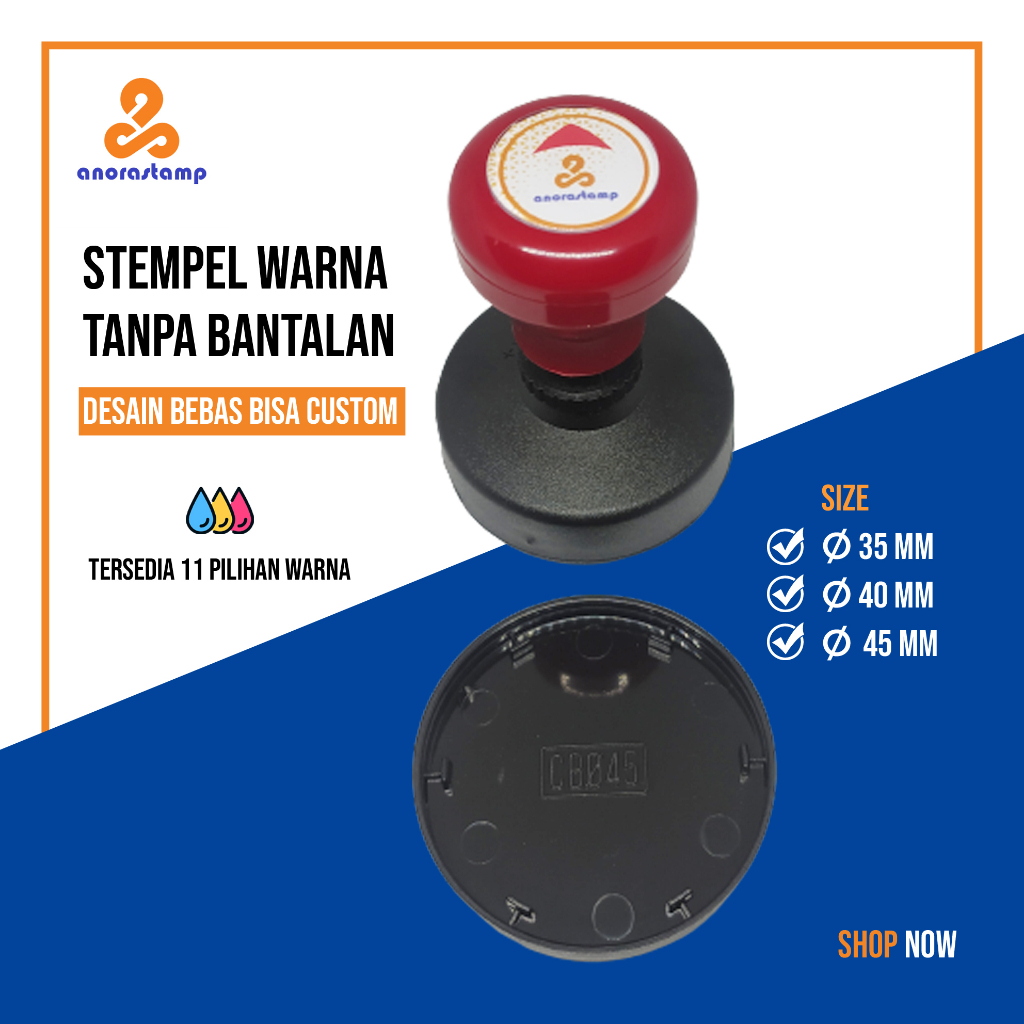 

ANORA STAMP STEMPEL WARNA LINGAKARAN Ø354045