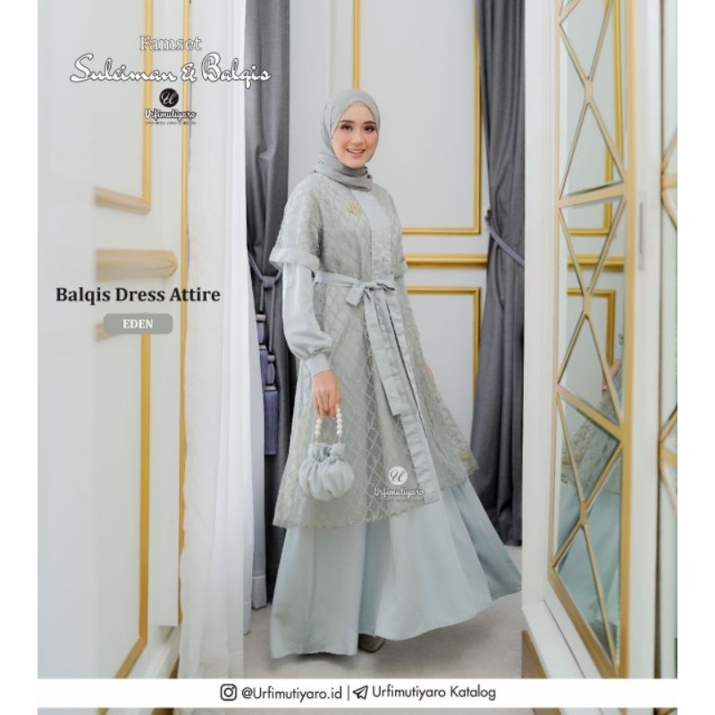 GAMIS BRUKAT GAMIS PESTA BALQIS DRESS ATTIRE BY URFIMUTIYARO