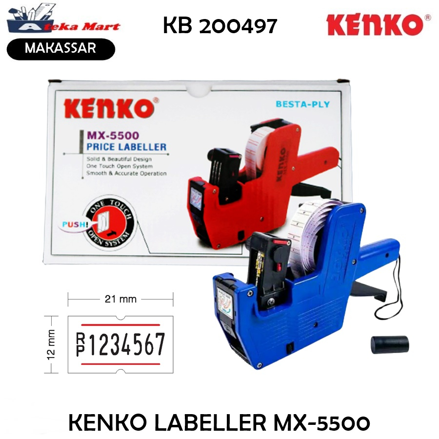 

ALAT LABEL HARGA MX-5500 MX-5500M (MESIN CETAK HARGA, EX, KUR, DLL)