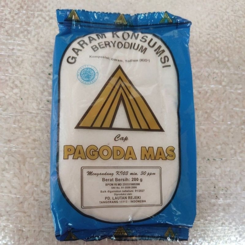 Garam konsumsi premium pagoda mas 200gr