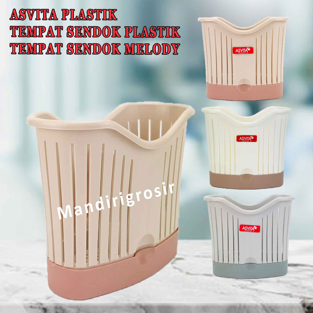 Tempat Sendok Plastik* ASVITA Plastik* Tempat Sendok Melody*Serbaguna