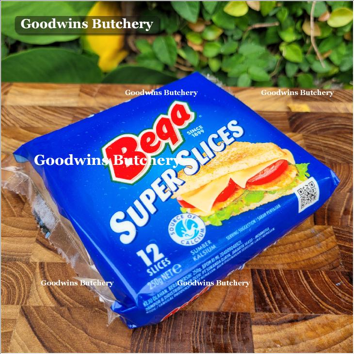 

Keju iris Bega Australia CHEESE SUPER SLICES chilled 12pcs 250g