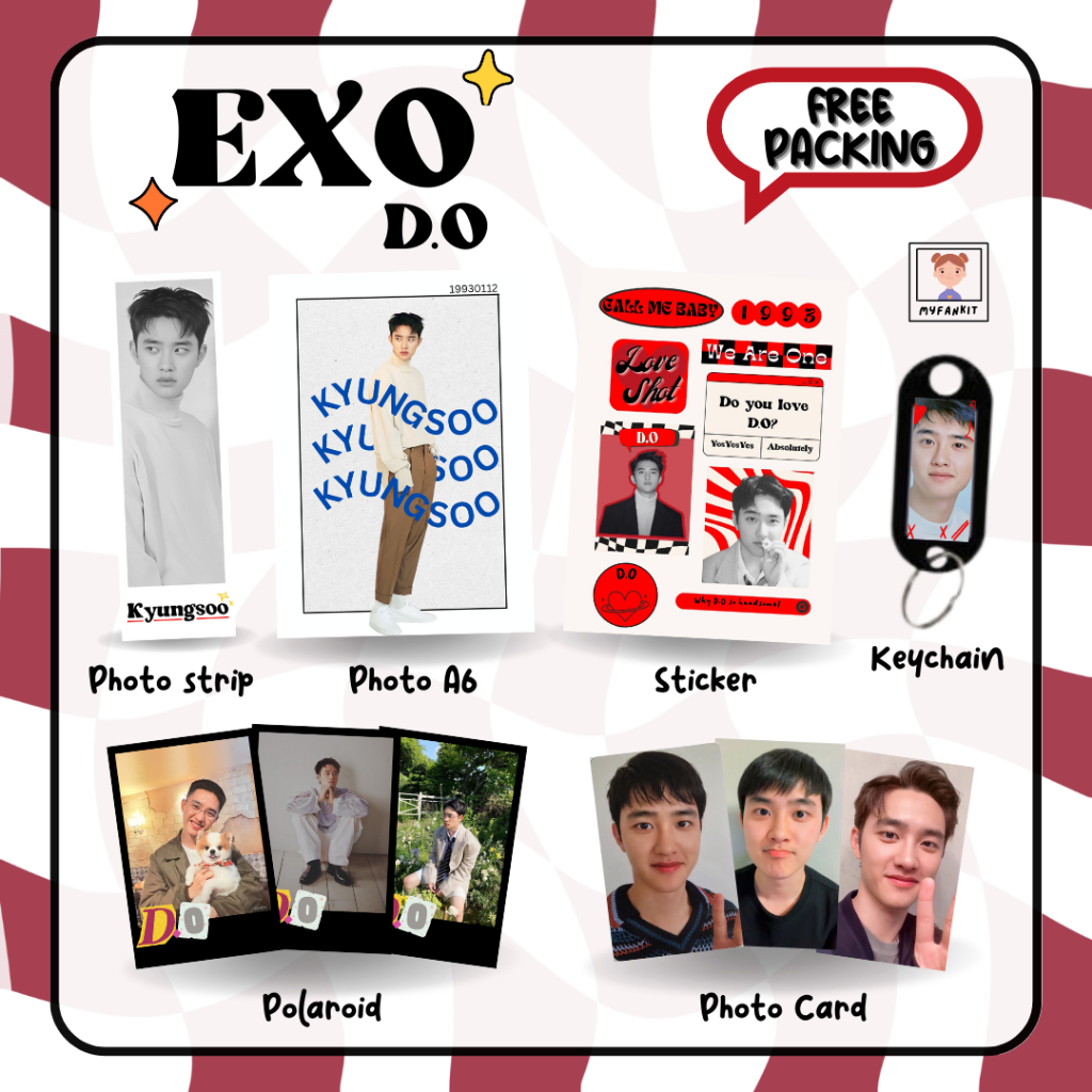 MINI FANKIT EXO / GIFT BOX KPOP / HAMPERS KPOP / FANKIT BOX EXO L HKJ