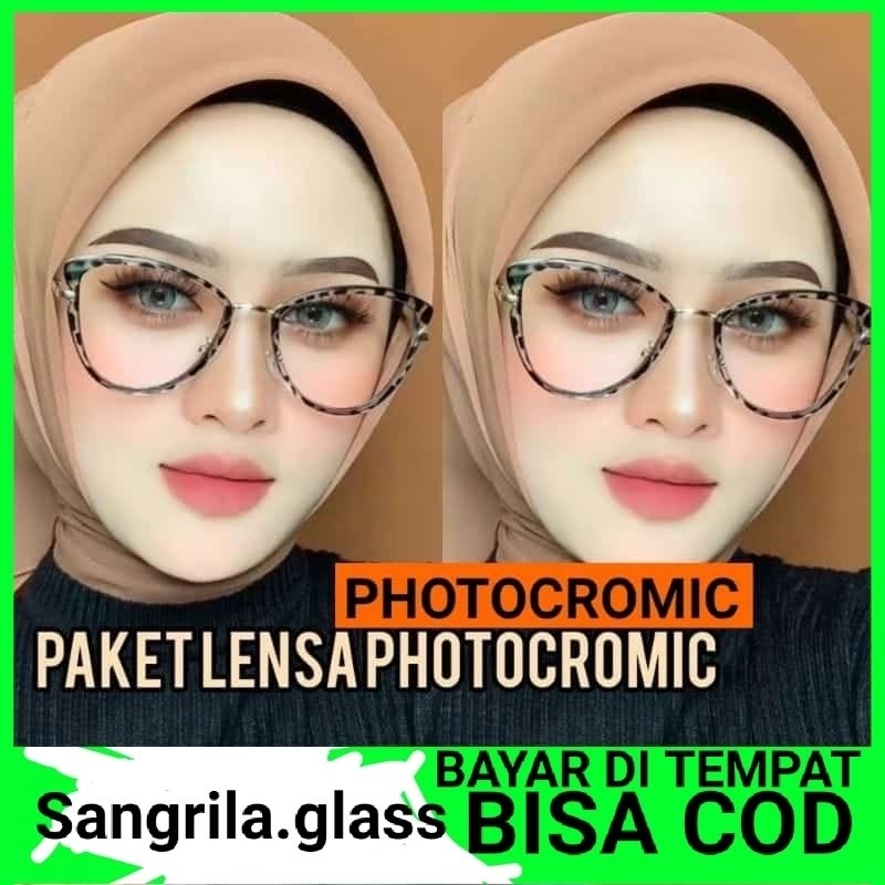 KACAMATA PHOTOCROMIC WANITA ANTIRADIASI 8506