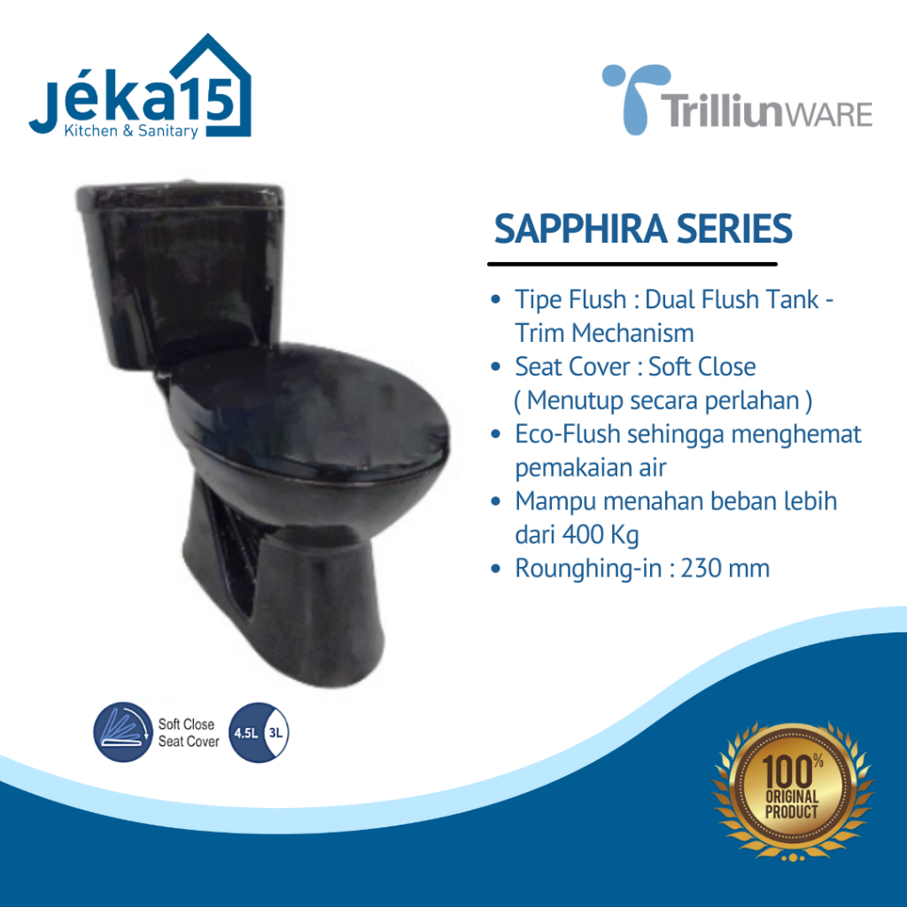 TRILLIUNWARE SAPPHIRA BLACK SERIES CLOSET DUDUK