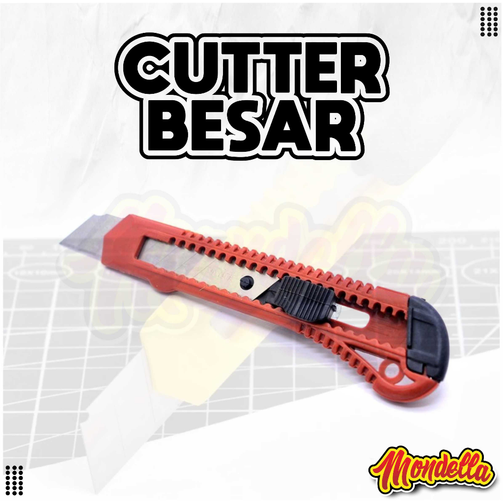 

Cutter jumbo Besar Kater Panjang 15 X 2.2 Cm Bukan Kecil Silet Tajam Tidak Mudah Patah MONDELLA