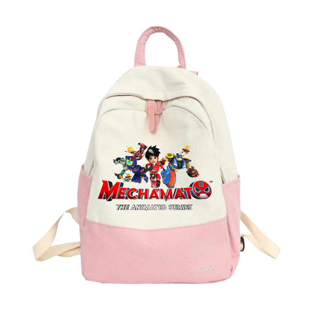 PVJ - Tas Ransel Anak TK SD Mechamato Boboiboy Animasi Kartun Terbaru