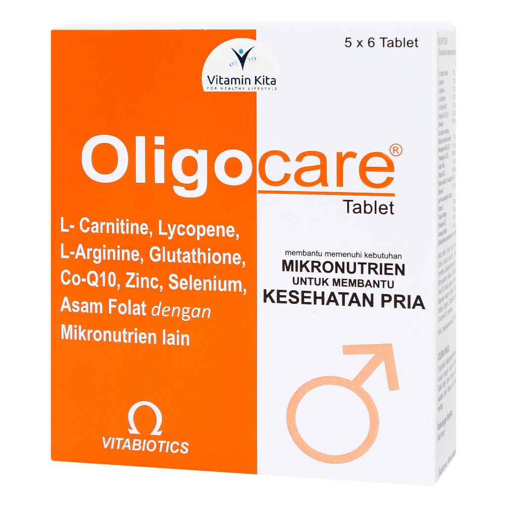 VITABIOTICS OLIGOCARE TABLET ISI 30 | membantu memenuhi kebutuhan mikronutrien untuk membantu kesehatan pria