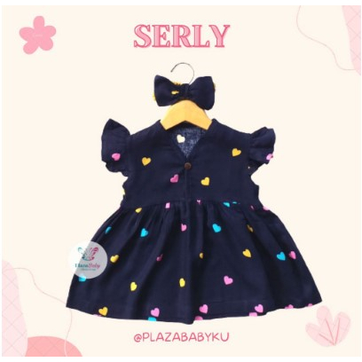 dress anak perempuan bayi / dress bayi perempuan / dress bayi perempuan motif / dress bayi motif bun
