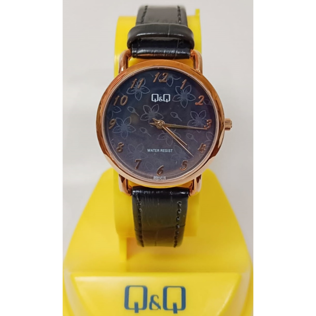 SALE Jam Tangan Wanita Classic  Kulit Leather Original Q&amp;Q QnQ QQ QC31 QC31J Series